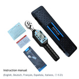 New Digital Preset Torque Wrench 1/2" 3/8" 1/4" Bidirectional Ratchet Head Professional Adjustable Bicycle Repair Hand Tools