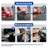 185pcs Single Ear Hose Clamps, 5.3-33.1mm Crimp Hose Clamp Assortment Kit 304 Stainless Steel Hose Clamp for Securing Pipe Hoses