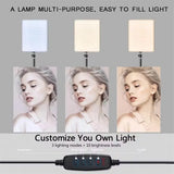 2025 LED Photography Selfie Lights Conference Lighting Photo Studio Lamp With Scissor Arm Stand For YouTube Zoom Live Streaming