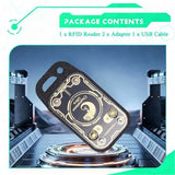 Chameleon Ultra Plus RFID Smart Card Emulator+ 4XUID/CUID Keychain Reset+ Automatic Polling 125K/13.56M IC ID Card Decoder
