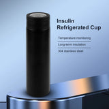 Insulin Cooler Travel Case Insulin Cooler Bag Temperature Display Heat Insulation for Diabetic Supplies Medicine Storage Bottle