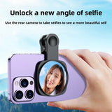 Smartphone Camera Lens Selfie Mirror Clip Kit for IPhone Smartphone Live Streaming Photo Video Selfie Vlog Accessories