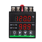 New Intelligent Digital Temperature And Humidity Controller 3M Sensor Cable 48*48MM Din Rail Mounted For Breeding And Incubation