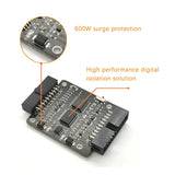 JTAG/SWD/Serial High-Voltage Isolation Simulator Adapter Board Supporting JLink/STLink/DAPLink