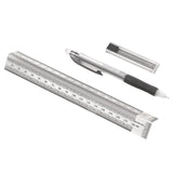 Stainless Steel High-Precision Scale Ruler T-Type Hole Ruler Right Angle Ruler Multifunctional Woodworking Scribing Mark Line