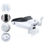 Professional Tattoo Supplies Head Loupe Magnifying Glass Aesthetic Tattoos Accessories Portable LED Lighted Headband Device