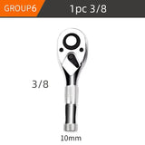 1/4 3/8 1/2 Inch Drive Stubby Ratchet Set Mini Ratchet Wrench Quick-Release Head Mini Ratchet Wrench Multi-funtion Wrench Tool