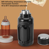 1500ML Car Electric Kettle 304 Stainless Steel Anti Dry Burn LED Temperature Display Car Hot Water Boiler with Foldable Handle