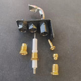 Stove Accessories Liquefied Gas Ignition Head Long Open Flame Black Ignition Bracket Accessories