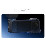For Insta360 X5 Utility Frame Metal Cage Aluminum Protective Case Extension Cold Shoe For Insta 360 X5 Accessories