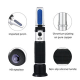 Yieryi Handheld 10-30% Water Honey Refractometer ATC Honey Concentration Meter Honey Moisture Meter with Calibration Liquid