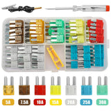 Micro2 Fuses Assortment Kit- 105 Pcs ATR APT Blade Car Fuses with Fuse Puller, Automotive Replacement Fuse for Car, Boat, RV