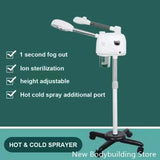 2022 Dropshipping Hot and Cold Facial Steamer Face Spa Sprayer Nebulizer Nano Mist Home Appliance with UV Ion Sterilization Lamp