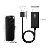 Wireless Type C to HDMI Video Transmitter Receiver Kit for TV Camera Projector Phone PC