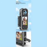 For Insta360 X5 Case Metal Utility Frame Protective Cage Action Camera Accessories
