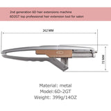 T 6D Hair Extensions Machine 5 pins 10 pins Human Hair Connector Kits 6D Micro Link Remove Hair Plier Salon Tools Set