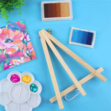 12Piece Wood Easels Tabletop Easels Art Craft Painting Easel Stand For Artist Adults Students