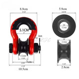 American Off-road Vehicle Trailer Pulley Release, Spray Painted Off-road Vehicle Rescue U-shaped Trailer Hook and Loop