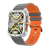 D09 Outdoor Sports Smartwatch Men Metal Craftsmanship Mechanical Design 2-Tone Strap 1.9 Inch IPS DAFIT App 128MB Memory BT Call