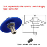 Auxiliary Air Plate Silo Feeder Air Plate Vibrator DL Stainless Steel Aluminum Fluidizer Food Silicone Pad M8 Cnnector