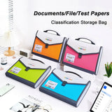Portable A4 Expanding File Folder PP Multi-layer Paper Document Organizer 13 Grids Office School Supplies Organ File Holder