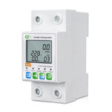 Tuya ZigBee Intelligent Automatic Reclosing Protector Multifunctional Current Voltage Meter LCD Display Switch Power Meter
