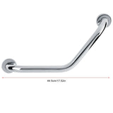 Stainless Steel Bathtub Arm Safety Handle Bath Shower Grab Tub Bar