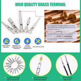 345Pcs Car Electrical Wire Terminal Pins Connector Kit 1/1.5/1.8/2.2/2.8/3.5mm Connector Pins Terminal Automotive Crimp Pins