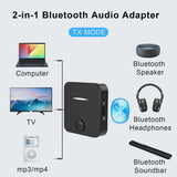 Bluetooth audio receiver transmitter adapter call MIC 2 in 1 car speaker Bluetooth 5.4 Bluetooth stick