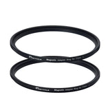 PRO TANLE Magnetic Filter Adapter Ring Kit 67mm 72mm 77mm 82mm Aluminum Alloy Magnet Ring Adapter for Filter and Lens Convert
