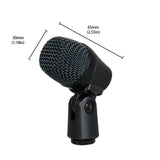 small military drum Series Cardioid Instrument Wired Drum Microphone with Clip Arm Mount for Professional recording mic
