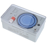 Mechanical Timer Switch 24 Hours 220VAC Single-Pole Single-Throw 15 Minutes Minimum Unit for Water Heaters Street Lights Motors