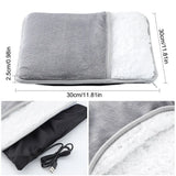 USB Electric Foot Warmer Thermostatic Shoes Winter Feet Heater For Home Bedroom Sleeping Thermal Plush Heating Slippers