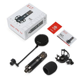 V47 Professional Condenser Microphone 34mm Large Diaphragm Smart XLR Studio Church Use Portable Sound Card Kids