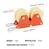 Climbing Rope Edge Protector – XINDA with Wheel, Anti-Friction Guard for Outdoor & Rescue Use | Polyester Fabric Construction