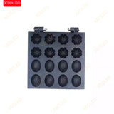 XEOLEO Electric Waffle Maker 1500W Nut Flower-shaped Waffle Machine  Crispy Nut Waffles Baking And Dessert Makers