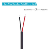 (20 Pack) Replacement 3.5Mm X 1.35Mm 90 Degree Right Angle DC Power Male Plug Jack To Bare Wire Open End Pigtail Power