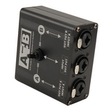 Audio Manual Selector 2 In 1 Out/1 In 2 Out Audio Switcher 6.35/6.5 XLR Audio Switcher For Microphone Sound Card Mixer