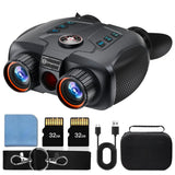 VRNV331 Naked Eye 3D VR Digital Tactical Telescope Camera 4K UHD Infrared Night Vision Binoculars for Hunting with Compass