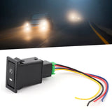 4‑Pole Universal Car Fog Lamp Switch Push Button for Toyota Land Cruiser 100 75 76 78 79 Series DRL Switch Button