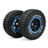 ZD Racing DBX-07 1/7 RC Car Parts 8642 8643 Wheel & Tire Set (blue)