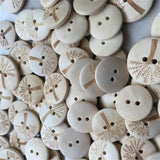 500pcs Wooden Buttons 2 Hole Round Wood Sewing Button for DIY Craft