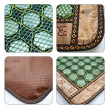 Jade Cushion 64pcs Jades Natural Jade Massage Cushion Germanium Stone Mat Massage Mattress Physiotherapy Bed Pad Mantenance