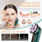 Microcurrent Facial Device Face Lifting Machine Neck Skin Tighten Massager LED Light Therapy Vibration Rejuvenation Beauty Tool