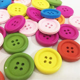 500pcs Colorful Wooden Buttons for Sewing Scrapbooking Craft