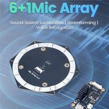 Sound Card Microphone Array 6+ 1 Mic With Beamforming Sound Source Localization USB DriverFree MAUSB8 Drive Board