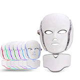 7 Color LED Photon Face Mask Skin Rejuvenation Anti-Aging Neck Beauty Instrument for Acne, Wrinkles & Skin Tightening