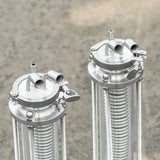 2" OD64mm Reflux Homebrew Coil Condenser Dimroth With 2"Sight Glass Diopter For Moonshine Distillation Column Cooling Coil 1 Pcs