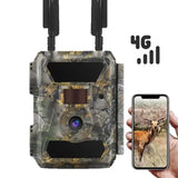 Willfine 4.0CG PRO 24MP 4G LTE Infrared Cellular Trail Camera Traps with MMS Email GPS No Glow 940nm LEDs for Wildlife Monitor