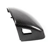 Car Snap-On Rearview Mirror Cover Carbon Fiber Side Wing Mirror Cover With Holes For R8 2016-2021 TT 8S 2015-2021